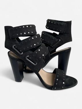 Jessica Simpson Studded Suede Block Heels Size 7.5